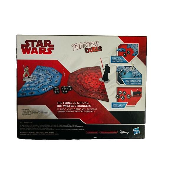 Star Wars Yahtzee Hasbro Gaming Duels Game Dice Rollin Battle 2015 Complete Set - Picture 6 of 8